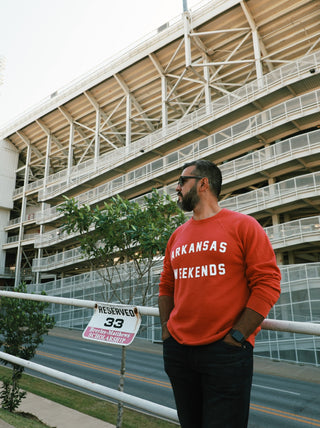 Arkansas Weekends Sweatshirt - Red