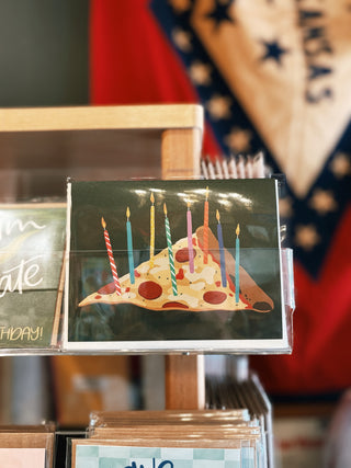 Pizza Birthday Greeting Card