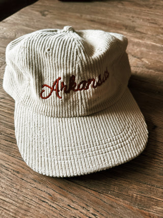Arkansas Floppy Corduroy Dad Hat: Cream