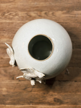 Bird Stoneware Vase