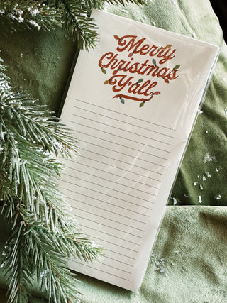 Merry Christmas Y'all Notepad