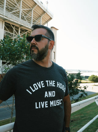I Love The Hogs And Live Music T-Shirt