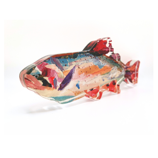Rainbow Trout Acrylic Block