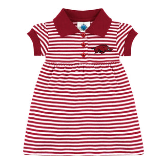 Arkansas Razorbacks Striped Game Day Dress With Bloomer