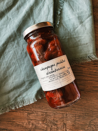 Stone Hollow Farmstead: Champagne Pickled Strawberries