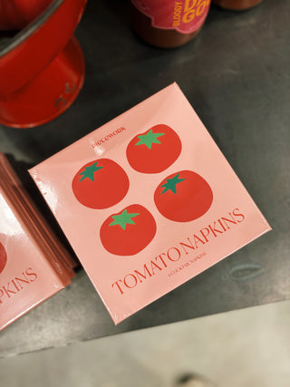 Tomato Cocktail Napkins - Set of 4