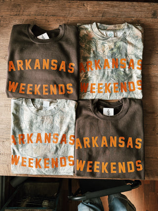 Arkansas Weekends Camo T-Shirt