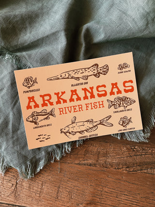 Arkansas River Fish Postcard
