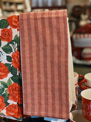 Red Stripe Kitchen Towel