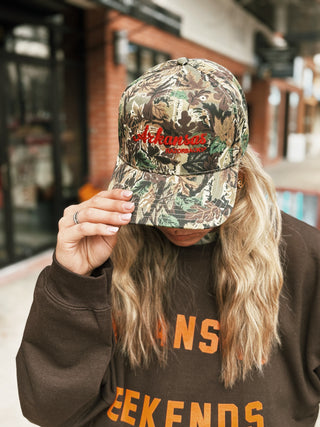 Arkansas Razorbacks Hat- Camo/Red