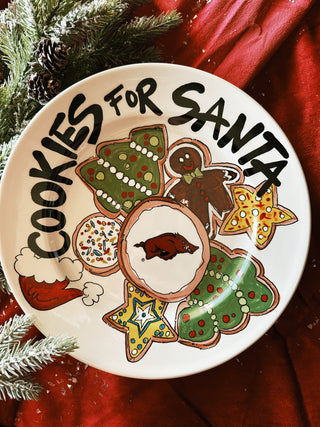 Cookies For Santa Arkansas Plate