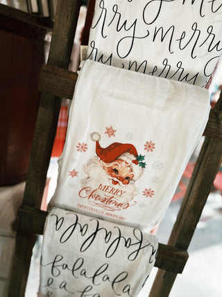 Merry Christmas from Fayetteville AR Tea Towel