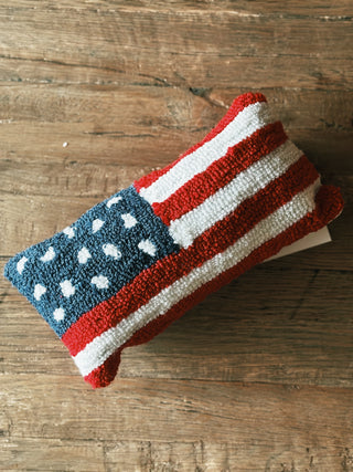 American Flag Throw Pillow