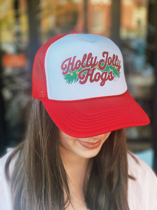 Holly Jolly Hogs Trucker Hat