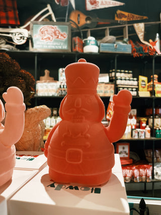 Flocked Waving Nutcracker