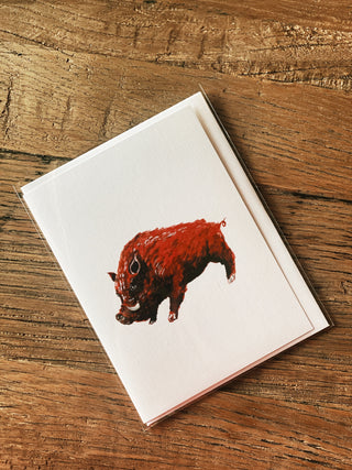 Red Pig Card