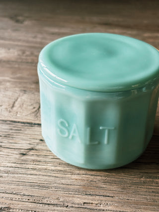 Jadeite Salt Cellar With Lid