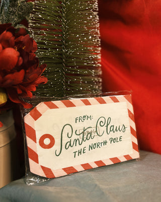 From Santa Tag Dinner Napkin