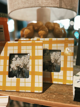Small Plaid Picture Frame