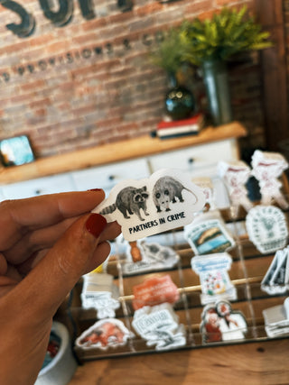 Partners In Crime Clear Decal Sticker