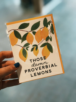 Damn Lemons | Sympathy Card