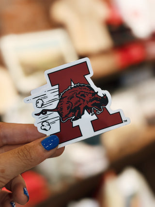 Red 1964 Hog Sticker