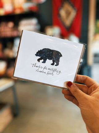 Mama Bear Thank You Greeting Card