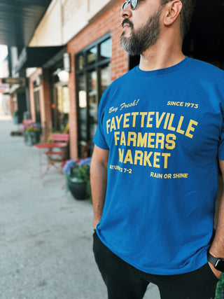 Fayetteville Farmers Market Buy Fresh T-Shirt Blue