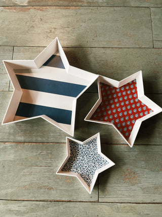 Stacking Stars Bamboo Tray Set