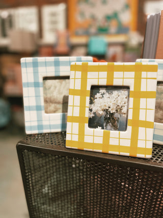 Small Plaid Picture Frame