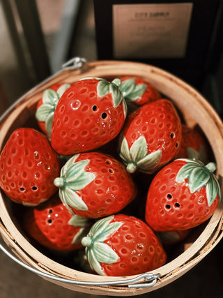 Strawberry Salt & Pepper Shakers