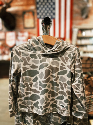 Burlebo- Youth Performance Hoodie - Classic Deer Camo