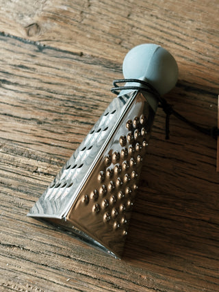 Stainless Steel Mini Sided Grater- Blue