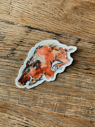 Razorback Mascot Stickers