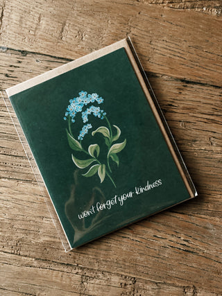 Forget-Me-Nots Thank You Greeting Card