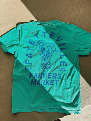 Fayetteville Farmers Market Fresh Flowers T-Shirt - Green