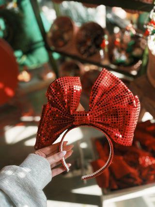Festive Fabric Bow Headbands