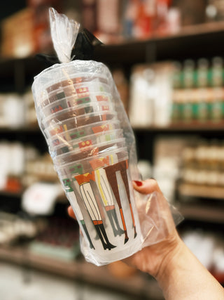 Kentucky Derby Jockey/Horse Legs Frosted Cups