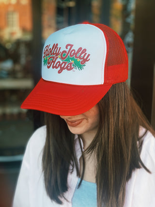 Holly Jolly Hogs Trucker Hat