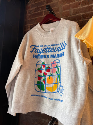 Farmer's Market Basket Mock Neck