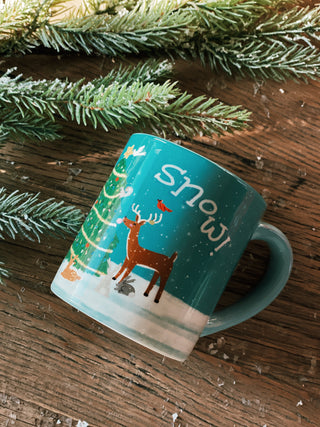 Ceramic Mug w/ Holiday Scene