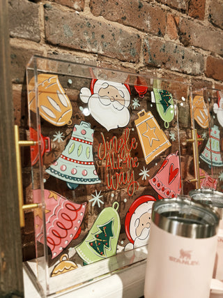 Jingle All the Way Acrylic Tray