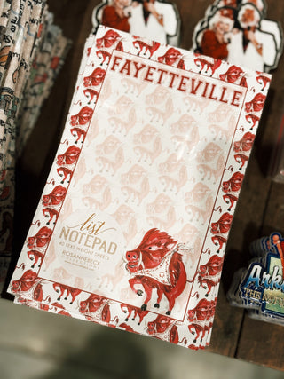 Fayetteville Razorback Large Notepad