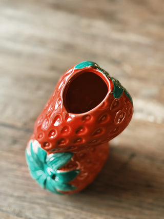 Strawberries Bud Vase