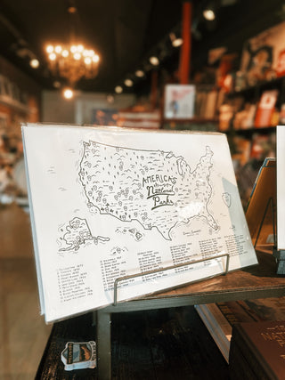 National Parks Checklist Map