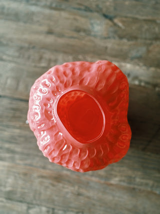 Glass Strawberry Vase