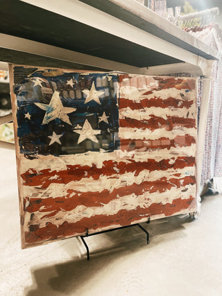 Stars and Stripes Flag Canvas