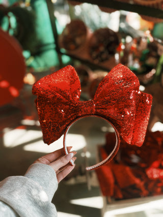 Festive Fabric Bow Headbands