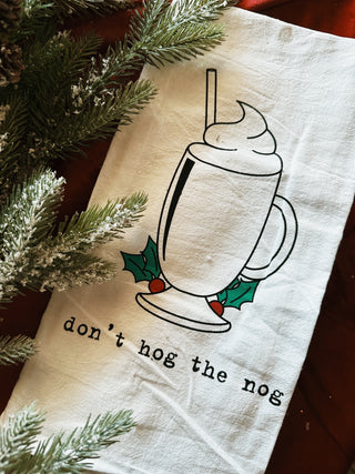 Don't Hog the Nog Bar Towel