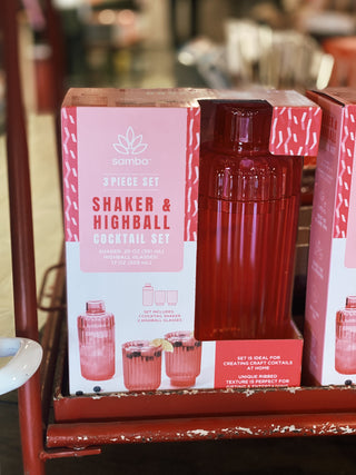 3pc Shaker/Highball Set